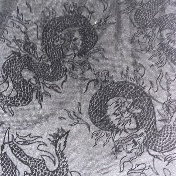 DRAGON DETAILED BLACK CAMI DRESS - Picture 2 of 3